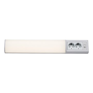 Rabalux - LED Virtuves zem skapīša lampa ar 2 kontaktligzdām LED/10W/230V 4000K 50 cm balta