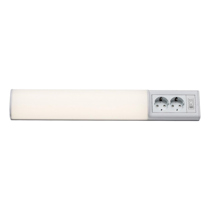 Rabalux - LED Virtuves zem skapīša lampa ar 2 kontaktligzdām LED/10W/230V 4000K 50 cm balta