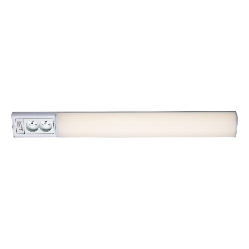 Rabalux - LED Virtuves zem skapīša lampa ar kontaktligzdām LED/15W/230V 4000K 70 cm balta