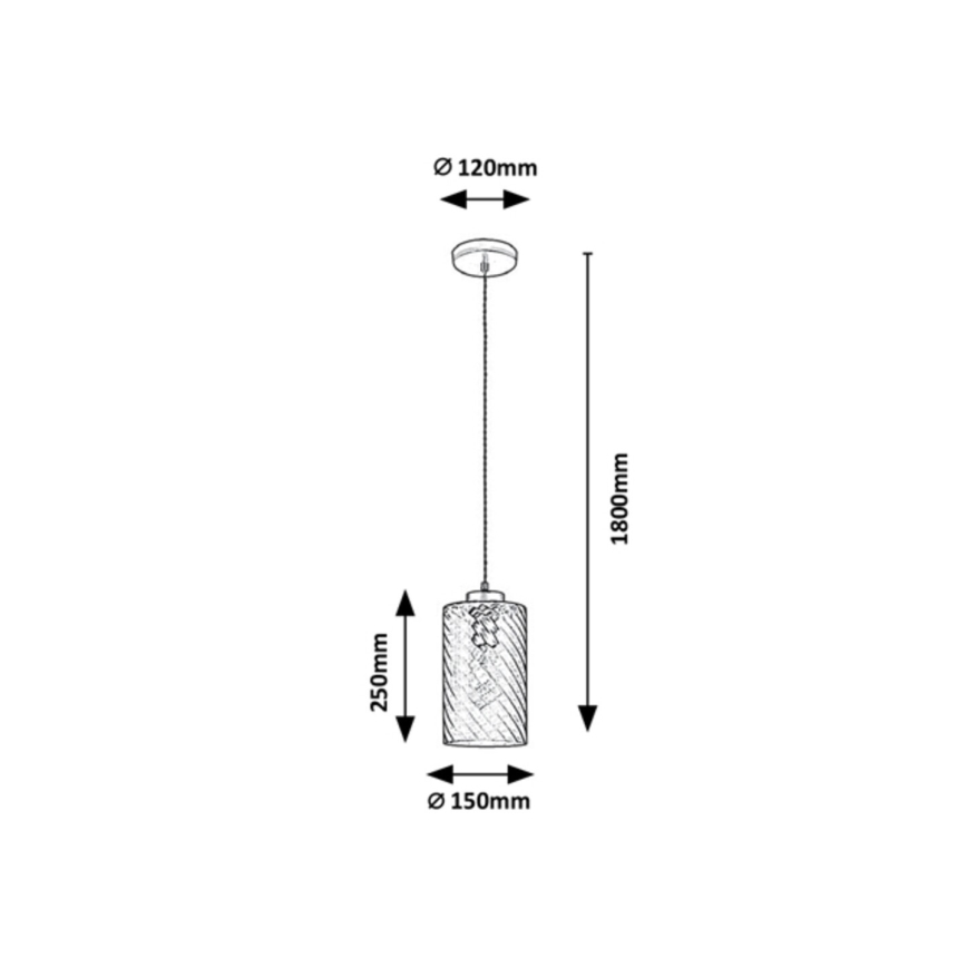 Rabalux - Lustra ar auklu 1xE27/40W/230V