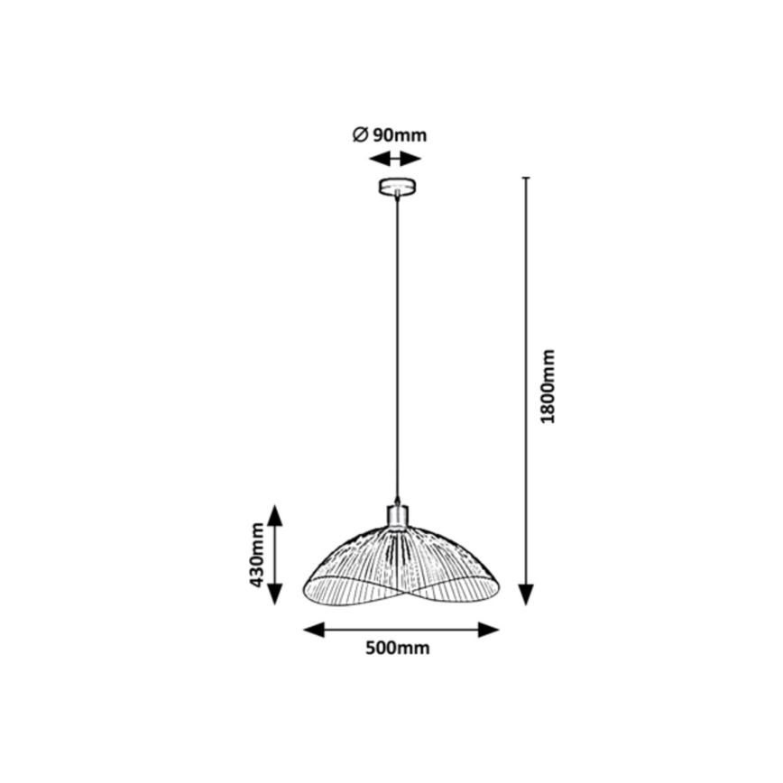Rabalux - Lustra ar auklu 1xE27/60W/230V