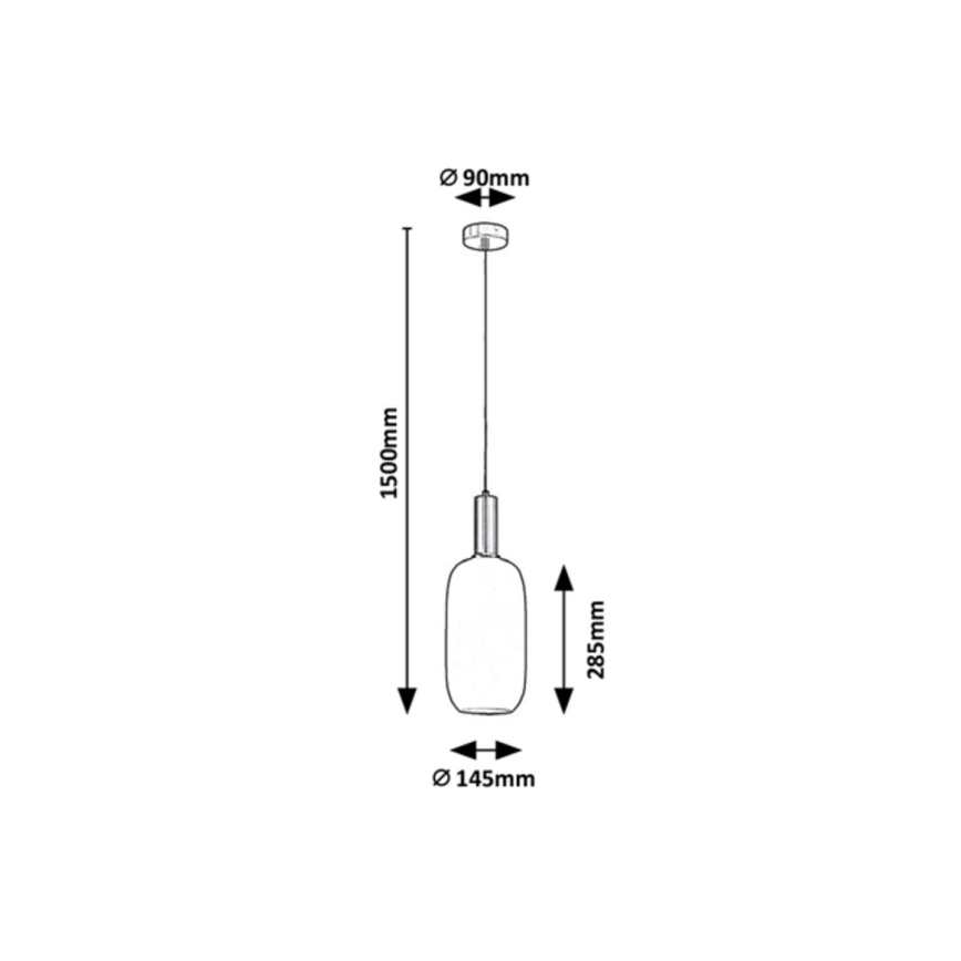 Rabalux - Lustra ar auklu 1xE27/60W/230V