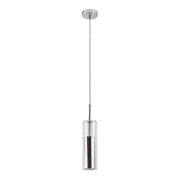 Rabalux - Lustra ar auklu 1xGU10/50W/230V caurspīdīga/spīdīgi hromēts