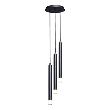 Rabalux - Lustra ar auklu 3xG9/5W/230V melna