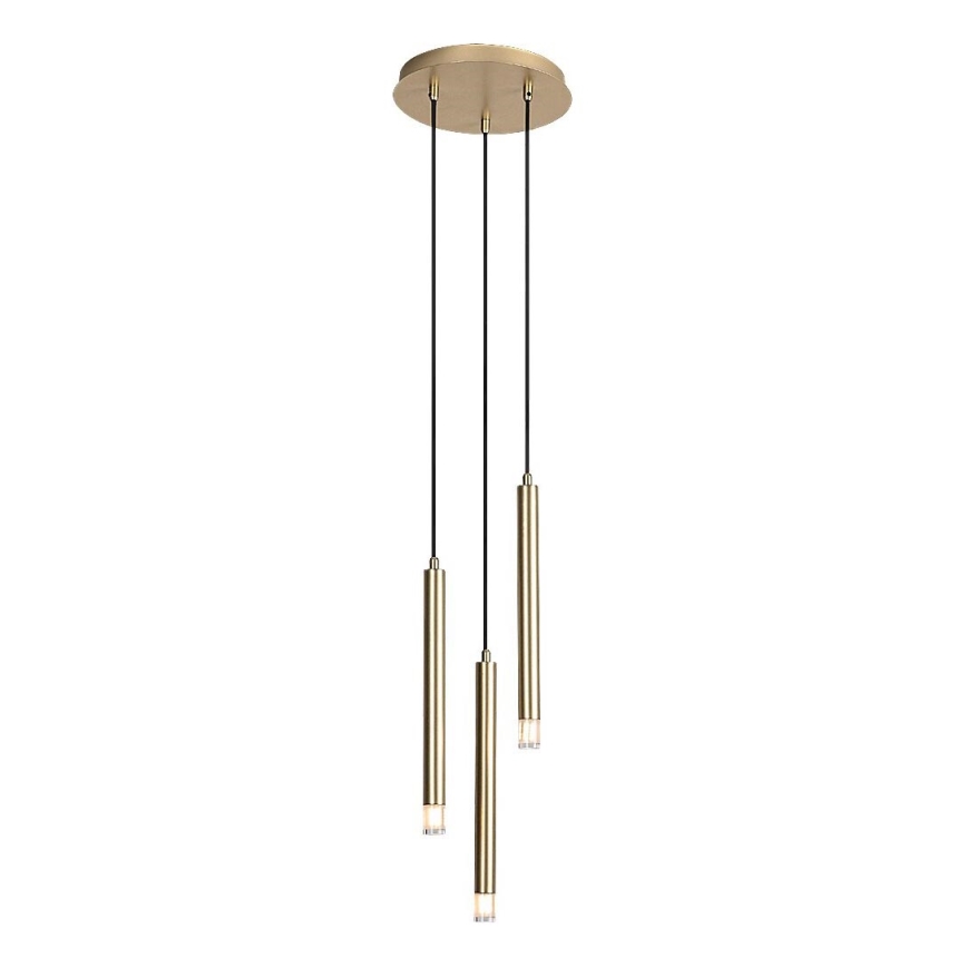 Rabalux - Lustra ar auklu 3xG9/5W/230V zelta