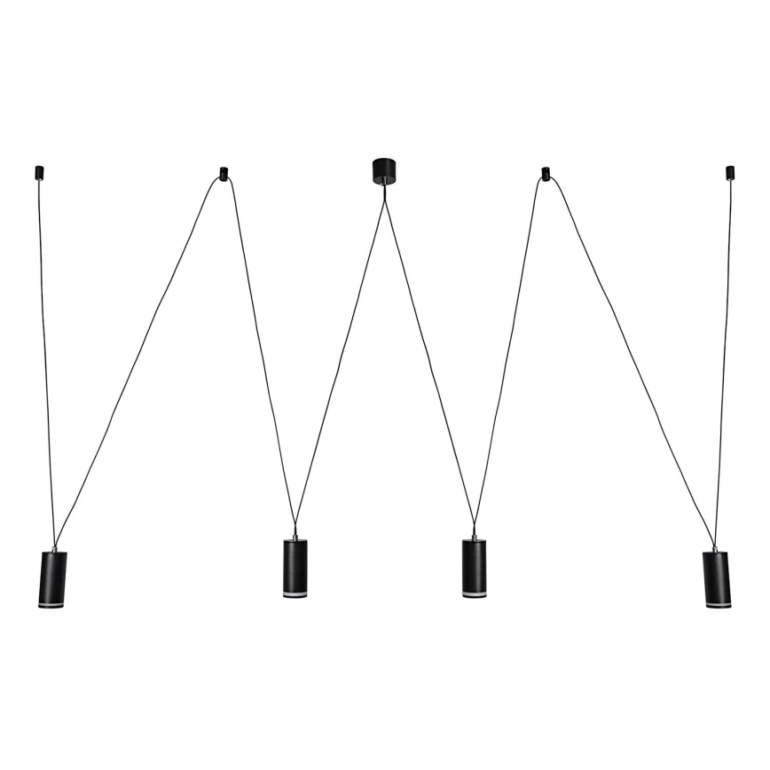 Rabalux - Lustra ar auklu 4xGU10/5W/230V zirneklis