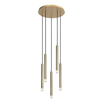 Rabalux - Lustra ar auklu 5xG9/5W/230V zelta