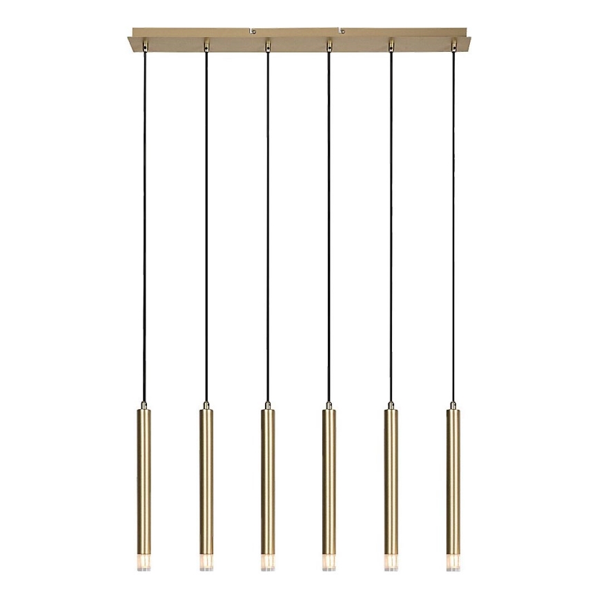 Rabalux - Lustra ar auklu 6xG9/5W/230V zelta