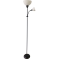 Rabalux - Melna grīdas lampa 1xE27/60W/230V + 1xE14/25W