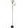 Rabalux - Melna grīdas lampa 1xE27/60W/230V + 1xE14/25W