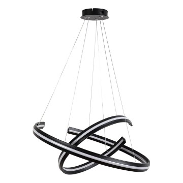 Rabalux - regulējama LED lustra uz troses LED/80W/230V 3000-6500K melna + tālvadība