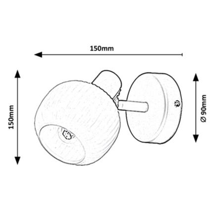 Rabalux - Sienas lampa 1xE14/40W/230V