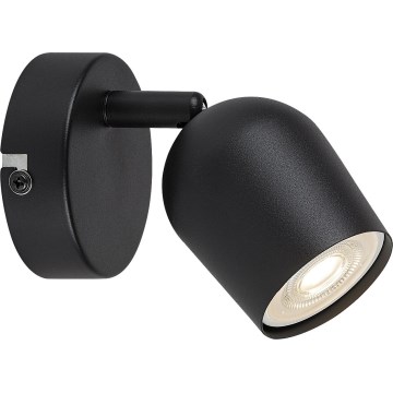 Rabalux - Sienas punktveida gaismeklis 1xGU10/15W/230V melns
