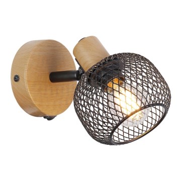 Rabalux - Sienas starmetis 1xE14/40W/230V ozolkoks