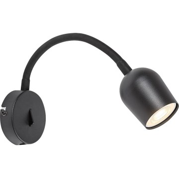 Rabalux - sienas virziena gaismeklis 1xGU10/15W/230V melns