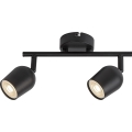 Rabalux - Spotgaismeklis 2xGU10/15W/230V melns