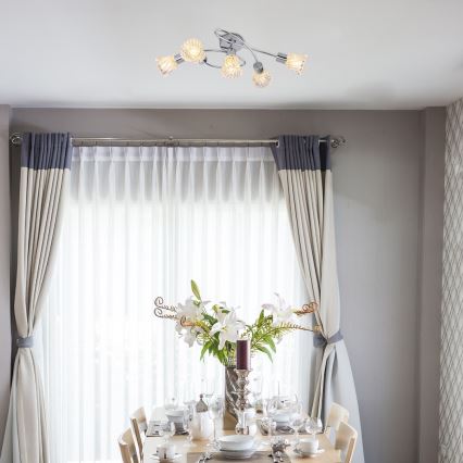 Rabalux - Starmetis 5xE14/40W/230V