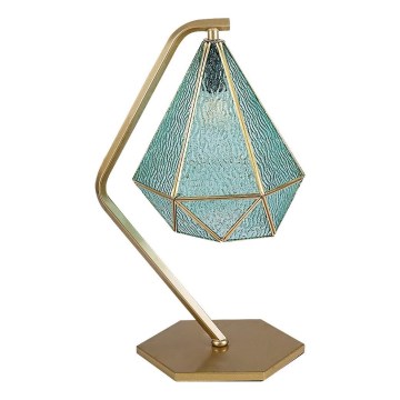 Rabalux - Tiffany Vitrāža galda lampa 1xE14/40W/230V zelta/zila