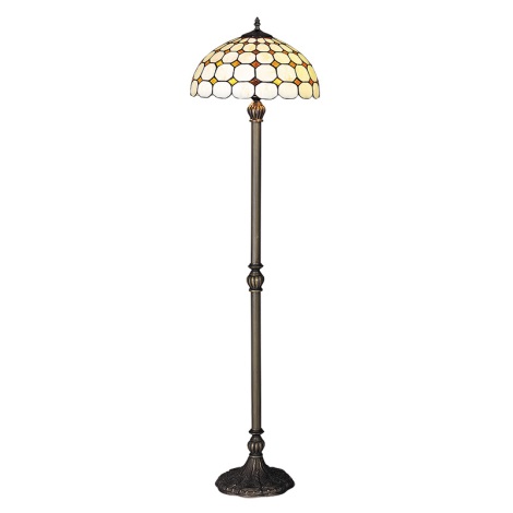 Rabalux - Tiffany vitrāžas grīdas lampa 2xE27/60W/230V