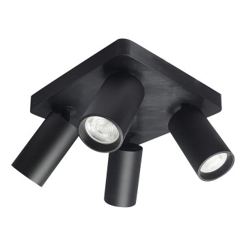 Rabalux - Virziena gaismeklis 4xGU10/7W/230V melns
