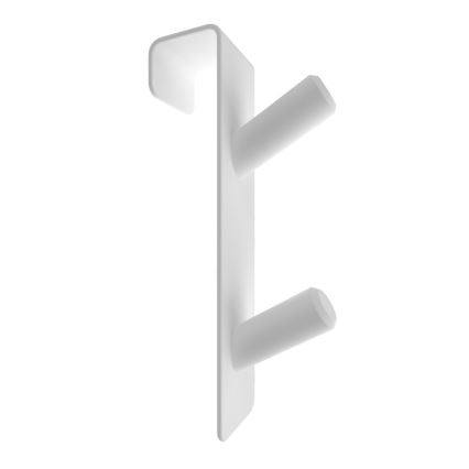 Radiatora āķis INOX (nerūsējošais tērauds) / balts