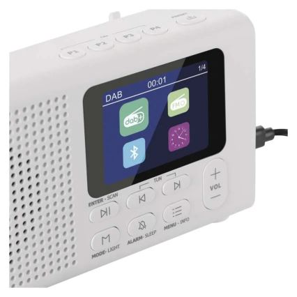 Radio DAB DAB+ FM 3W/5V/4xAA balta