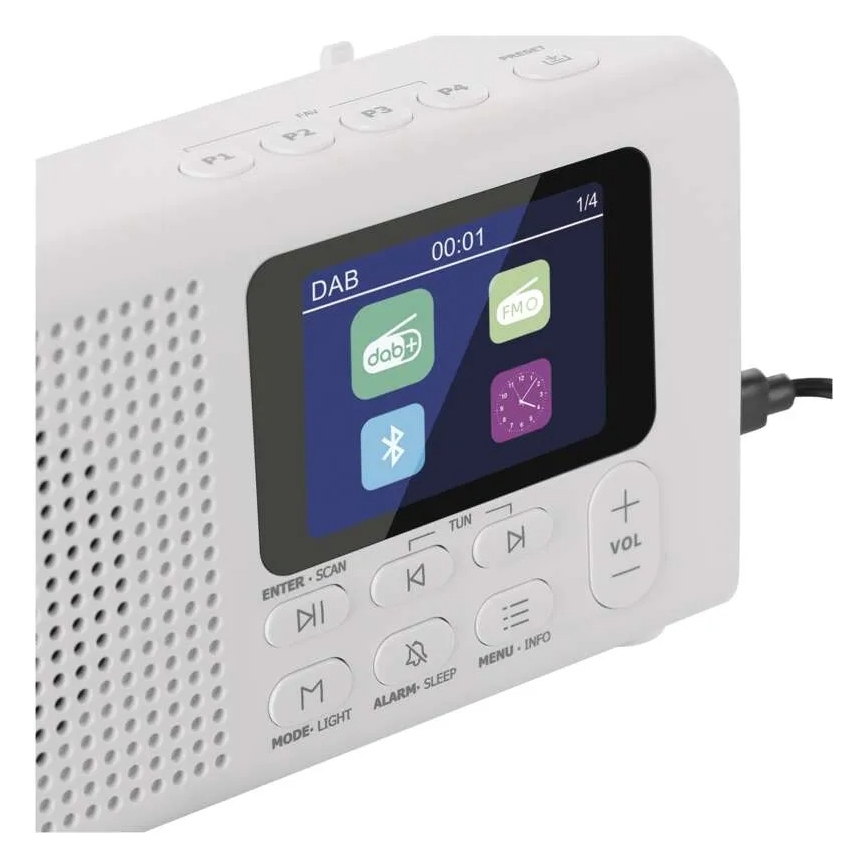 Radio DAB DAB+ FM 3W/5V/4xAA balta