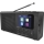 Radio DAB DAB+ FM 3W/5V/4xAA melna