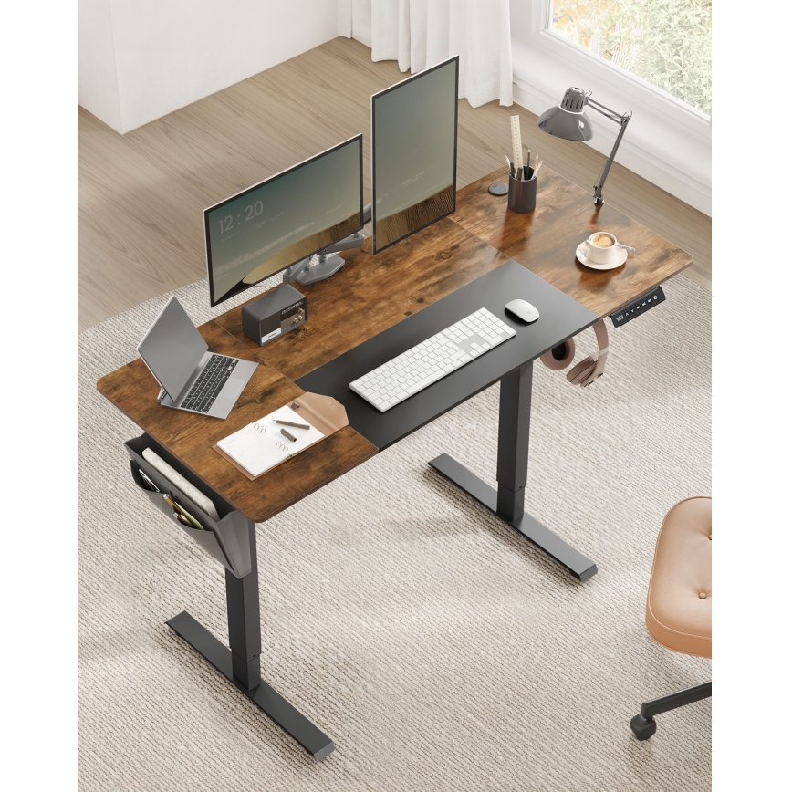 Rakstāmgalds ar regulējamu augstumu SOLEA-X brūns/melns