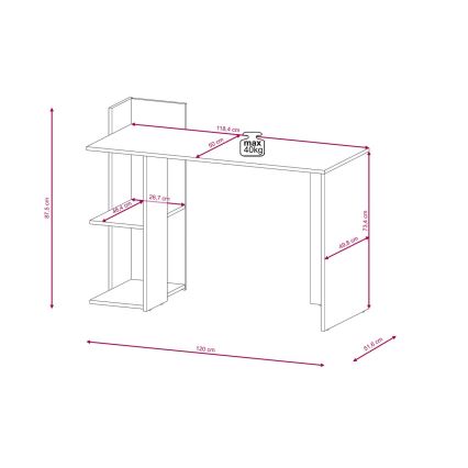 Rakstāmgalds MARLO artisan ozols/balts