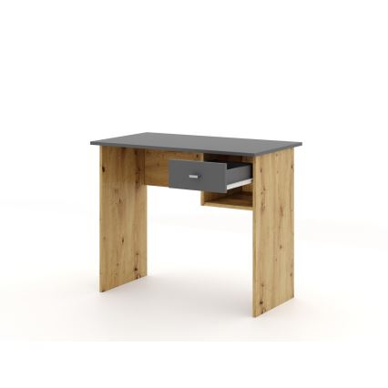 Rakstāmgalds RICO, Artisan ozols/pelēks