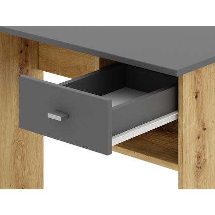 Rakstāmgalds RICO, Artisan ozols/pelēks