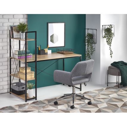 Rakstāmgalds SERENOR melns/sonoma ozols