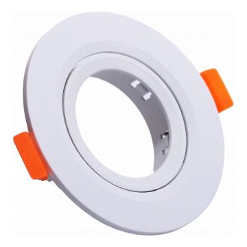 Rāmis iebūvējamam GU10 gaismeklim, diametrs 9 cm, balts