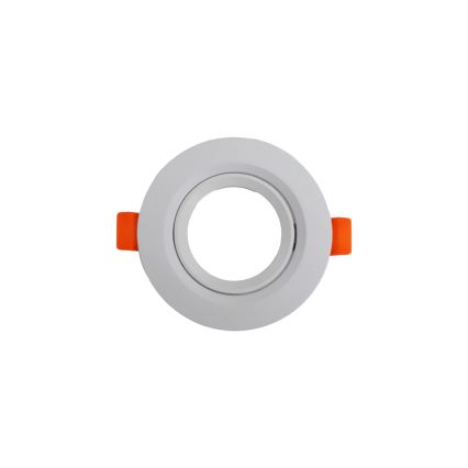 Rāmis iebūvējamam GU10 gaismeklim, diametrs 9 cm, balts