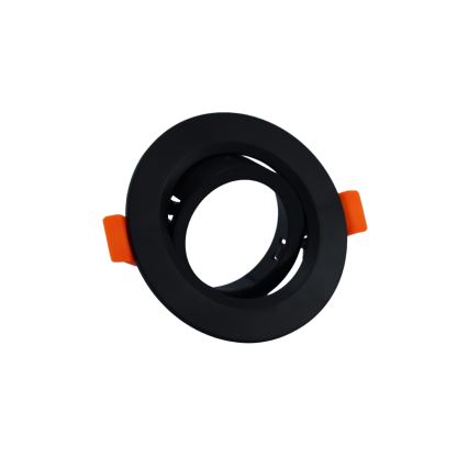 Rāmis iebūvējamam GU10 gaismeklim, diametrs 9 cm, melns