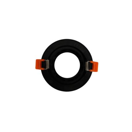 Rāmis iebūvējamam GU10 gaismeklim, diametrs 9 cm, melns