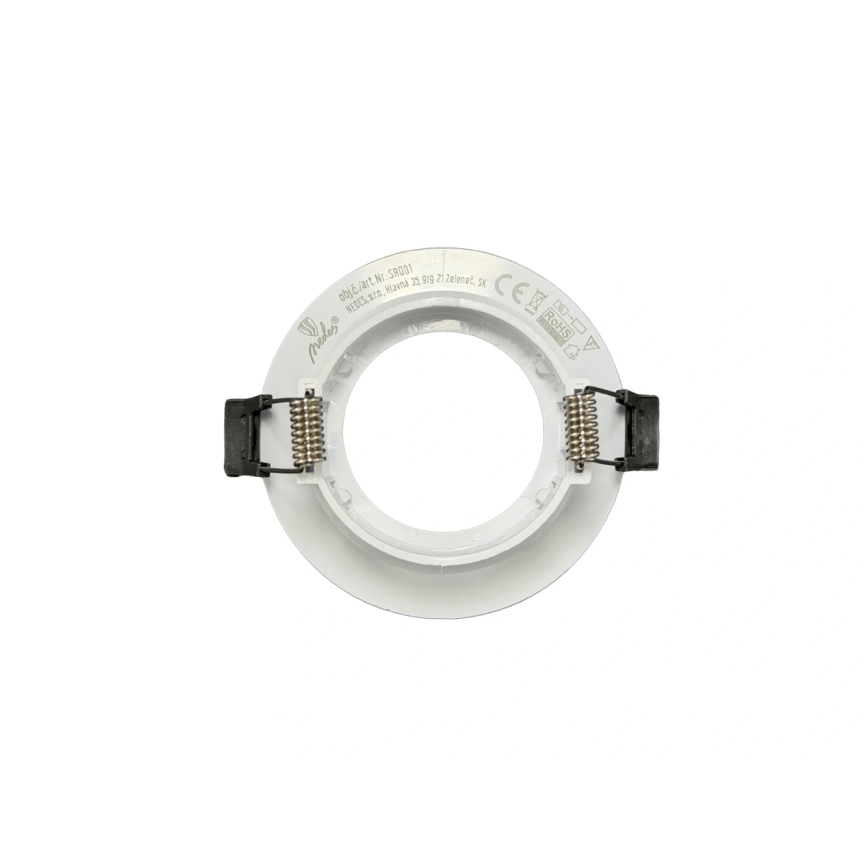 Rāmis iebūvējamam GU10 gaismeklim, Ø 8,6 cm, balts