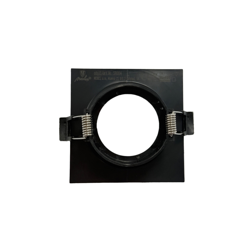 Rāmis iebūvējamam GU10 lukturim 8,6x8,6 cm melns