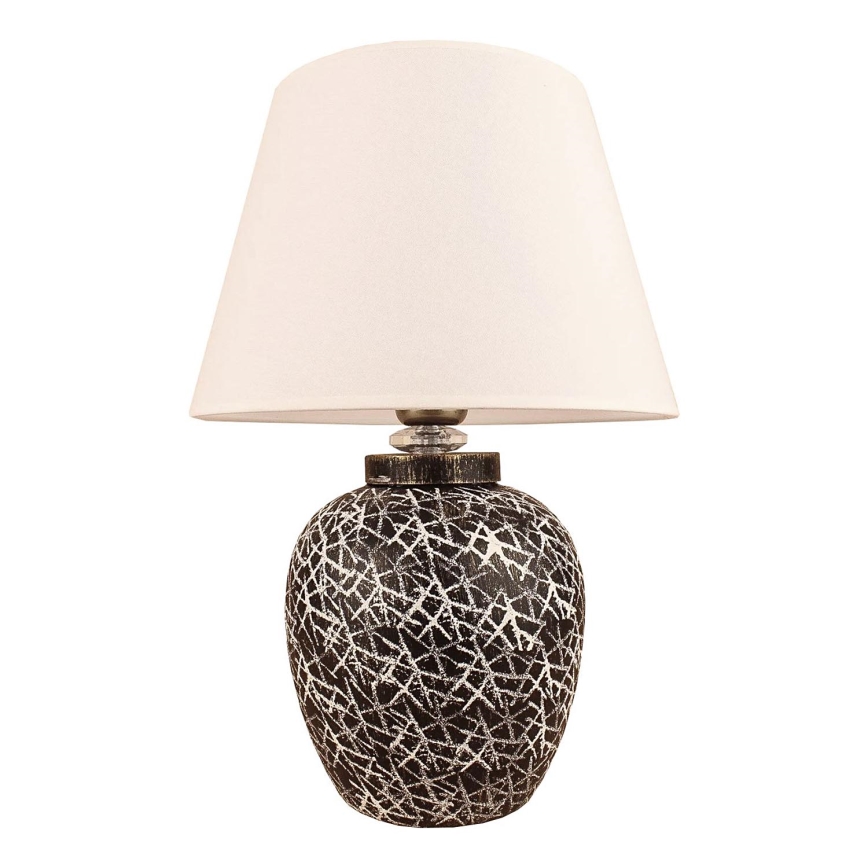 RAMZES Galda lamp 1xE27/40W/230V balta/melna