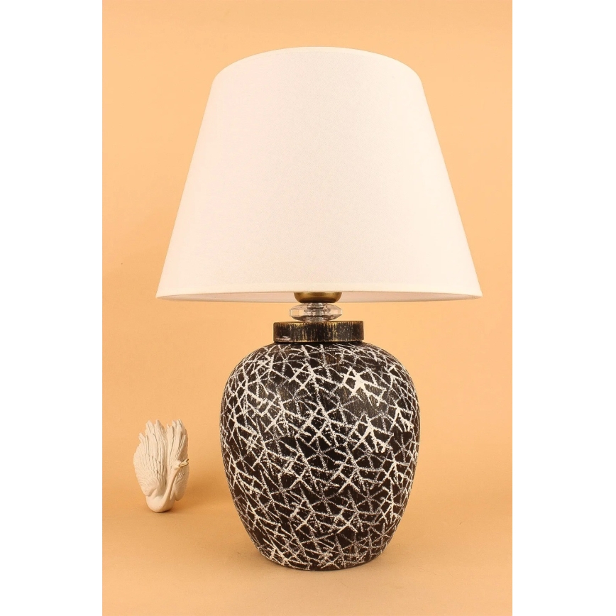RAMZES Galda lamp 1xE27/40W/230V balta/melna