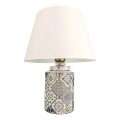 RAMZES galda lampa 1xE27/40W/230V balta/pelēka