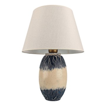 RAMZES Galda lampa 1xE27/40W/230V bēša/zila