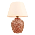 RAMZES galda lampa 1xE27/40W/230V krēmveida/sarkana