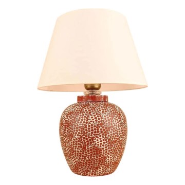 RAMZES galda lampa 1xE27/40W/230V krēmveida/sarkana