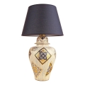 RAMZES Galda lampa 1xE27/40W/230V Zila/Bēša
