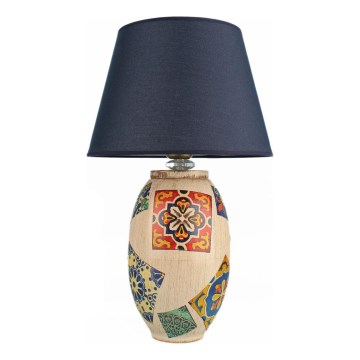 RAMZES Galda lampa 1xE27/40W/230V zila/bežīga