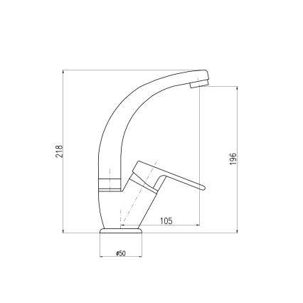 RAV Slezák CO106.0/2 - Izlietnes jaucējkrāns COLORADO 21,8 cm spīdīgs hroms