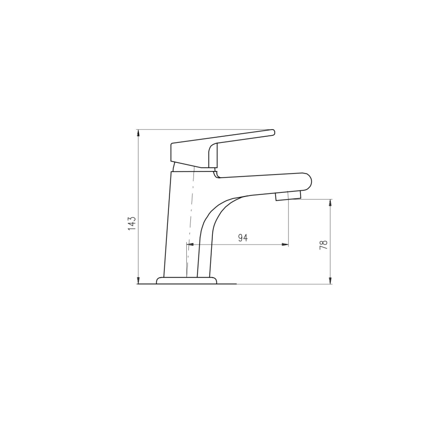 RAV Slezák CO126.0 - Izlietnes jaucējkrāns COLORADO 14,3 cm spīdīgs hroms