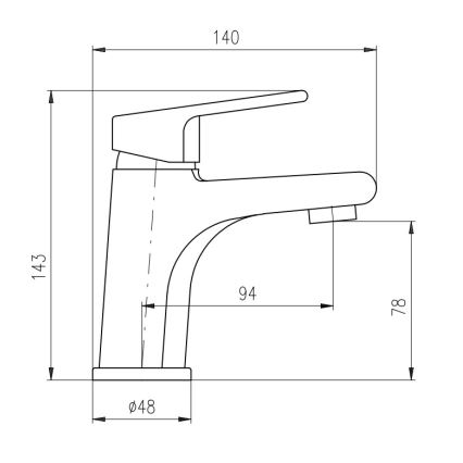 RAV Slezák CO126.0CMATZ - Izlietnes jaucējkrāns COLORADO 14,3 cm melns/zelts